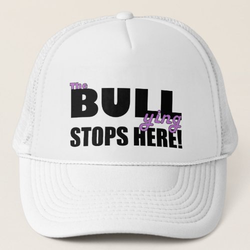 The Bull_ying Stops Here Purple Hat