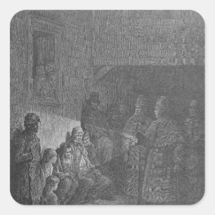 The Bull's-Eye, from 'London, a Pilgrimage' Square Sticker