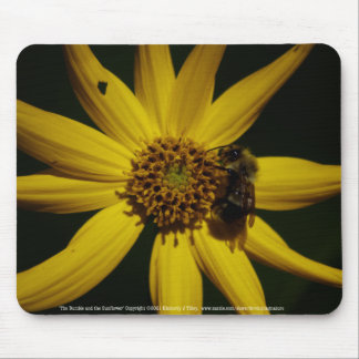 The Bumble and the Sunflower Mouse Pad