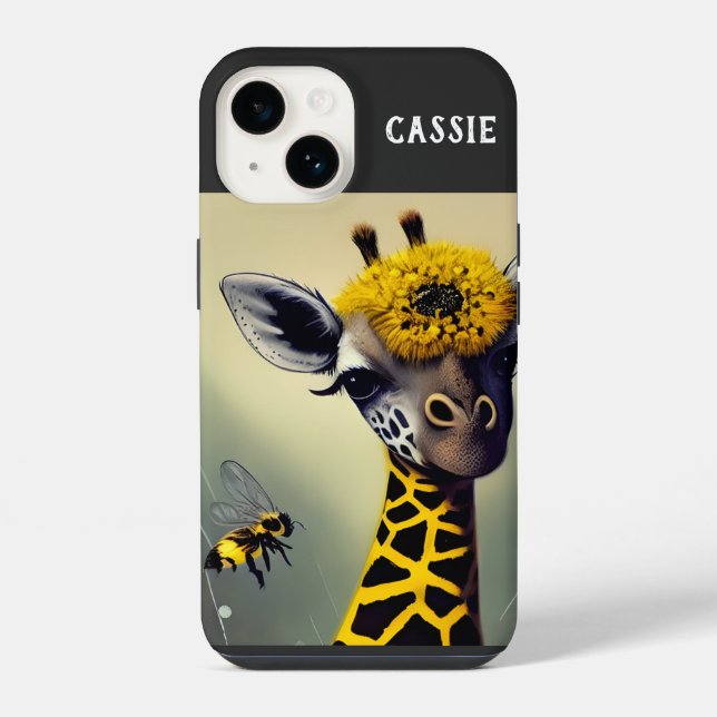 The Bumble Giraffe Personalized Iphone Case (Back)