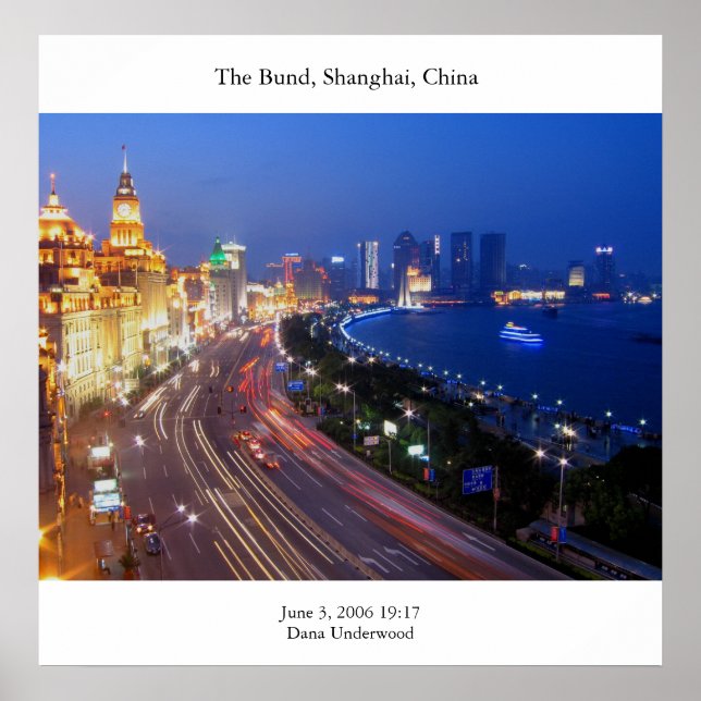 The Bund Photograph Poster (Front)