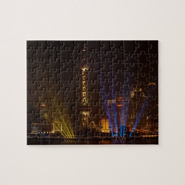 The Bund (waterfront) in Shanghai. Looking Jigsaw Puzzle (Horizontal)