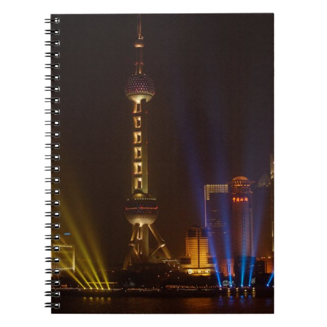 The Bund (waterfront) in Shanghai. Looking Notebook (Front)
