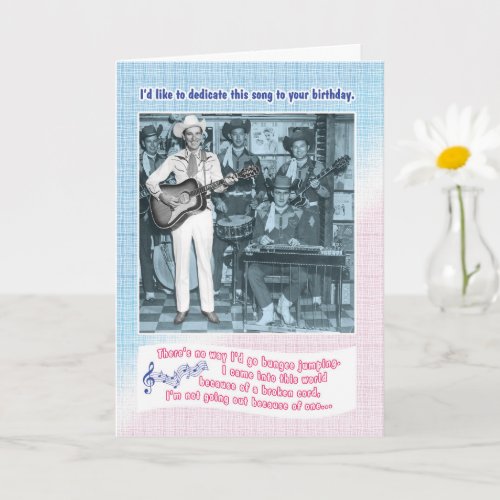 The Bungee Cord Birthday Song Card