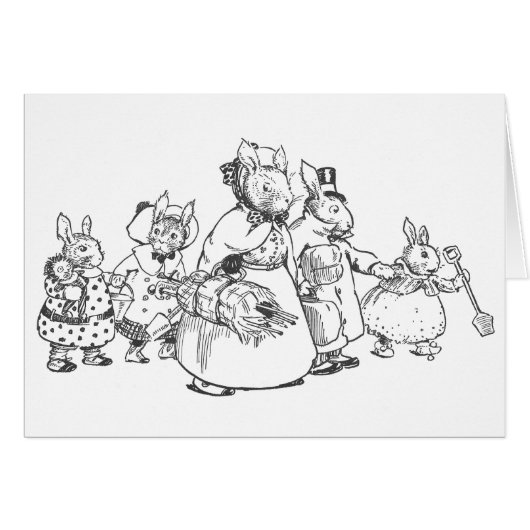 The Bunnies on Vacation Cards (Front Horizontal)