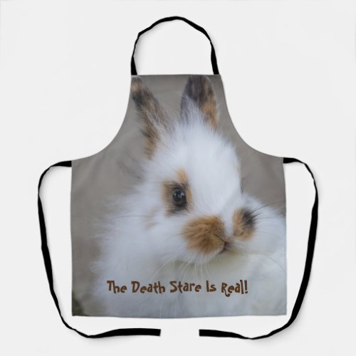 The BUNNY Death Stare is Real Add Own Photo Apron