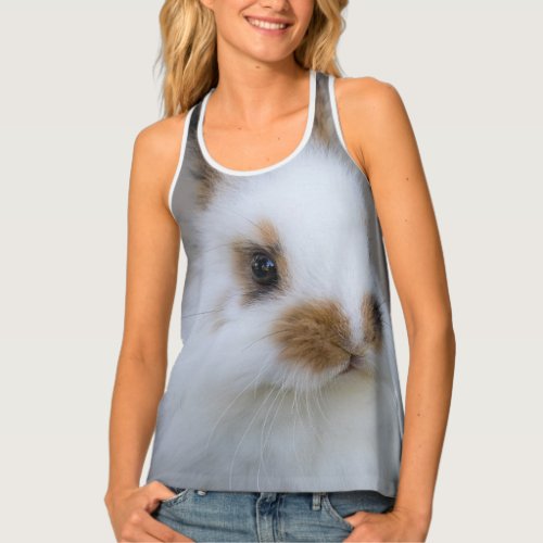 The BUNNY Death Stare is Real Add Own Photo Tank Top