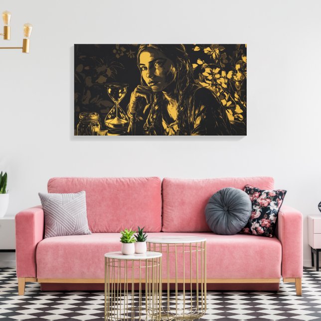 The burden of the time kipper canvas print (Insitu(LivingRoom))