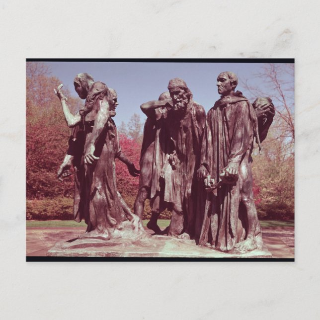 The Burghers of Calais Postcard (Front)