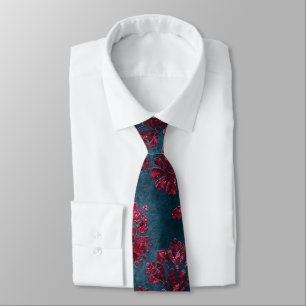 The Burgundy Velvet  Series Design 8  Neck Tie