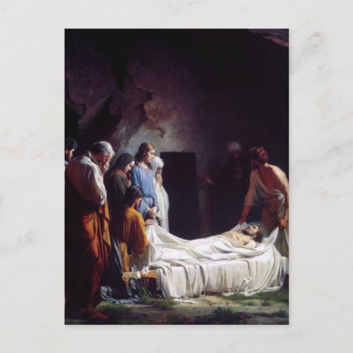 The Burial by Carl Bloch Postcard