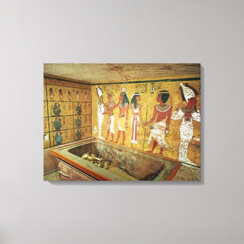 The burial chamber in the Tomb of Tutankhamun Canvas Print