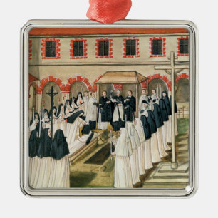The Burial of a Nun, from 'l'Abbaye de Metal Ornament