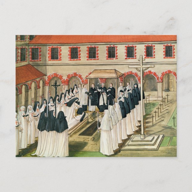 The Burial of a Nun, from 'l'Abbaye de Postcard (Front)