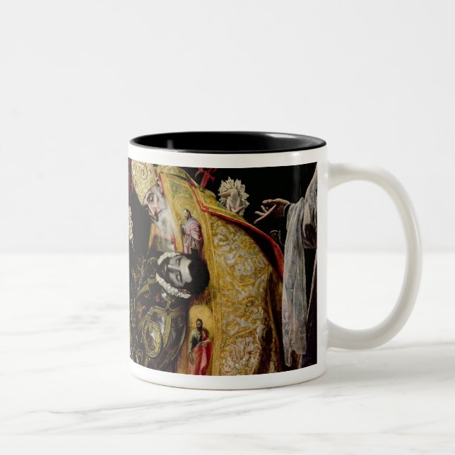 The Burial of Count Orgaz Two-Tone Coffee Mug (Right)