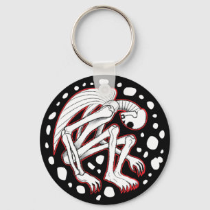 The Buried Angel Keychain