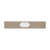 The Burlap & Lace Wedding Collection Invitation Belly Band (Flat)