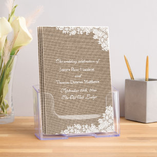 The Burlap & Lace Wedding Collection - Programs Brochure