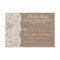 The Burlap & Lace Wedding Collection RSVP Cards