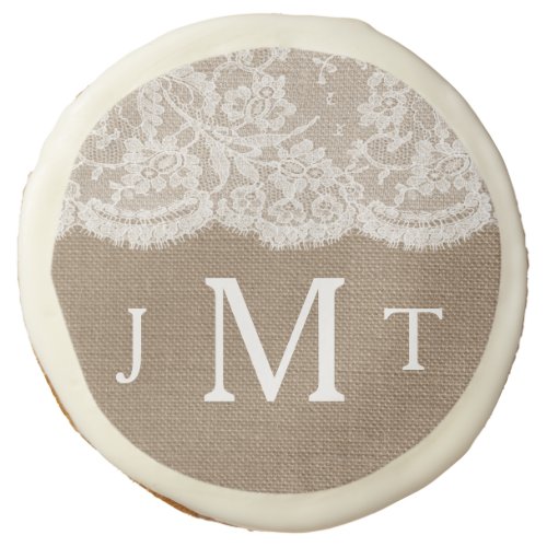 The Burlap  Lace Wedding Collection Sugar Cookie