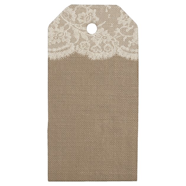 The Burlap & Lace Wedding Collection Tags