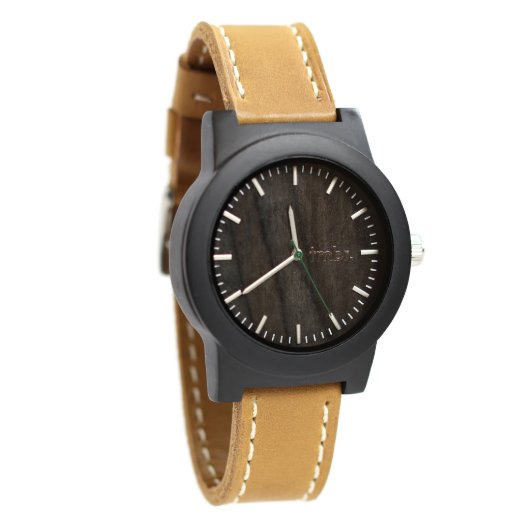 The Burly Black Sandalwood Men's Watch (Front)