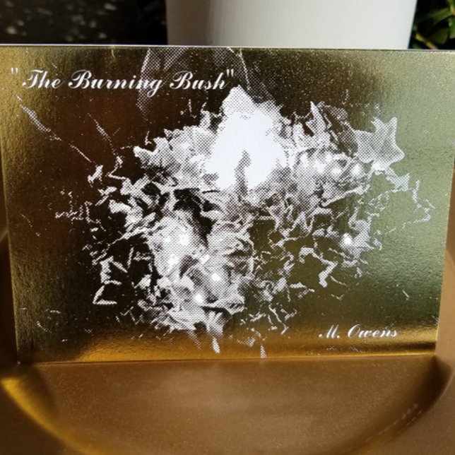 "The Burning Bush" Foil Greeting Card (Creator Uploaded)