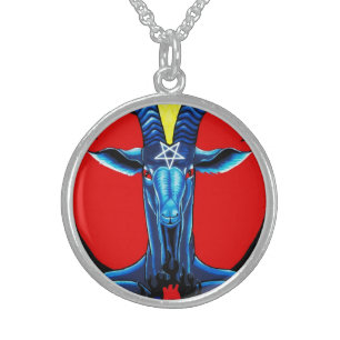 The Burning Heart of Satan Sterling Silver Necklace