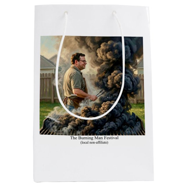 The Burning Man Festival (local, non-affiliate) Medium Gift Bag (Front)