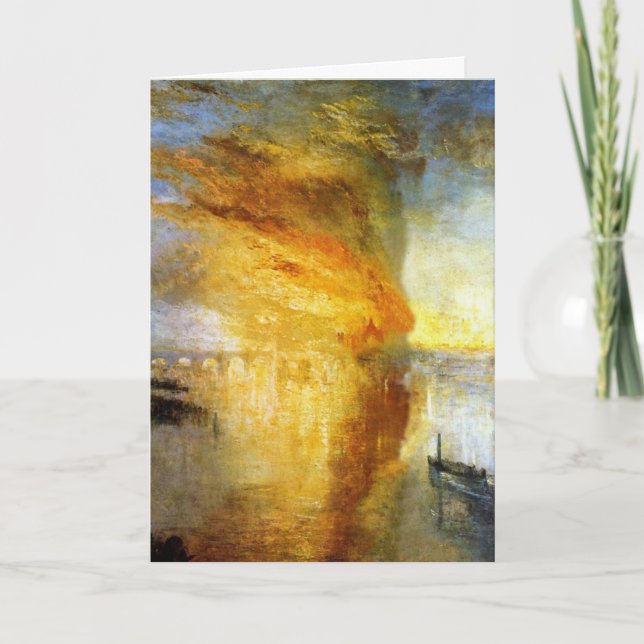 The Burning of the Houses of Lords and Commons Card (Front)