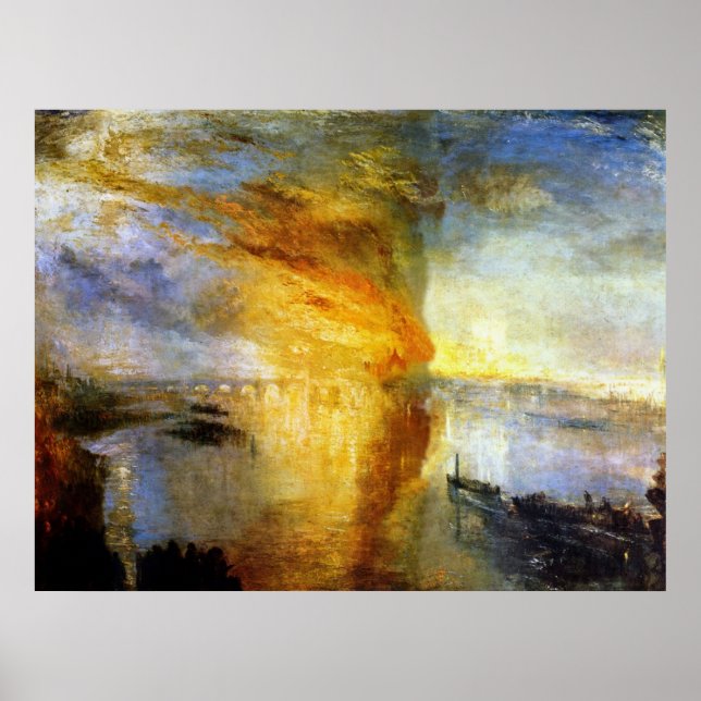 The Burning of the Houses of Lords and Commons Poster (Front)