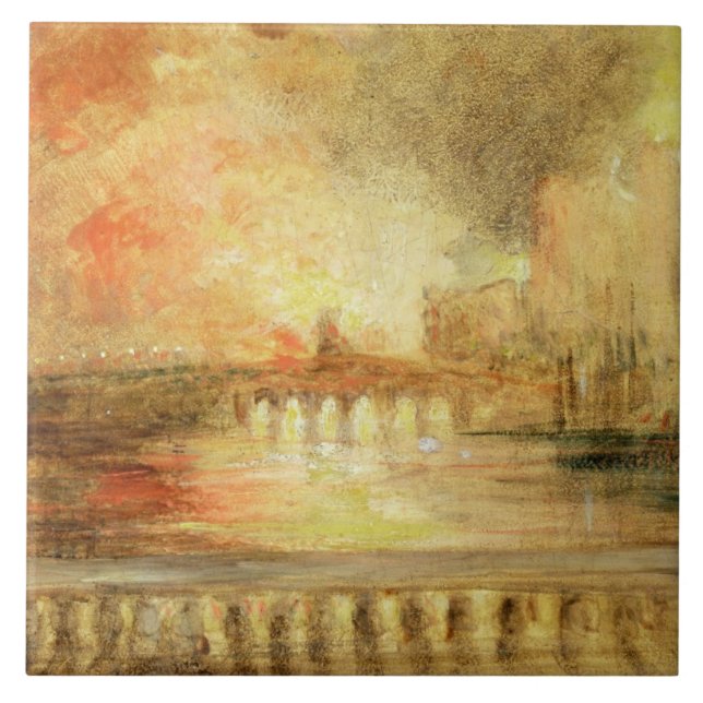 The Burning of the Houses of Parliament, previousl Tile (Front)