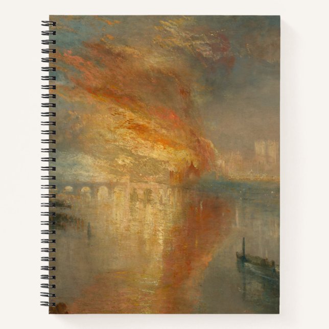 The Burning of the Houses of Parliament - Turner Notebook (Front)