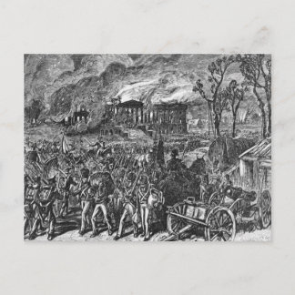 The Burning of Washington, 1814 Postcard