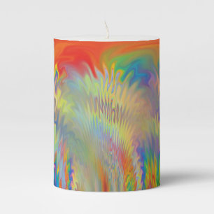 The Burning Pillar Candle