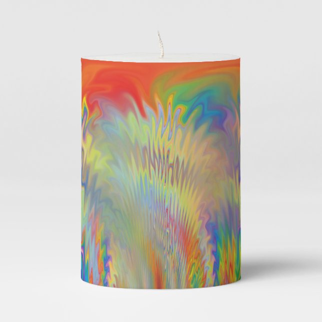 The Burning Pillar Candle (Front)
