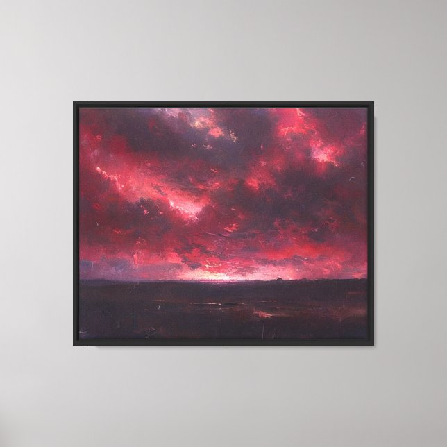 The Burning Sky Canvas Print (Front)
