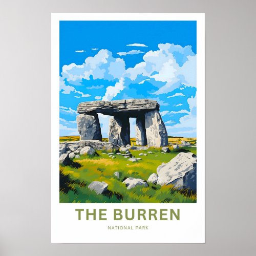The Burren National Park  Travel Print