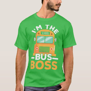 The Bus Boss School Bus Driver Student Delivery T-Shirt