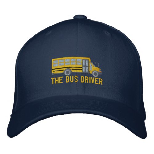 The Bus Driver Custom School Mini Bus Embroidery Embroidered Baseball Cap