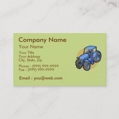 The Business of Agriculture Business Card