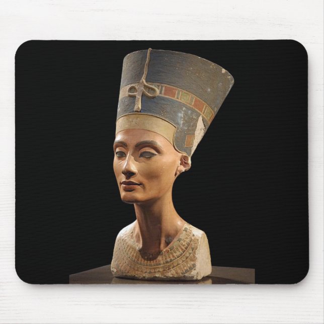 The Bust of Queen Nefertiti Mouse Pad (Front)
