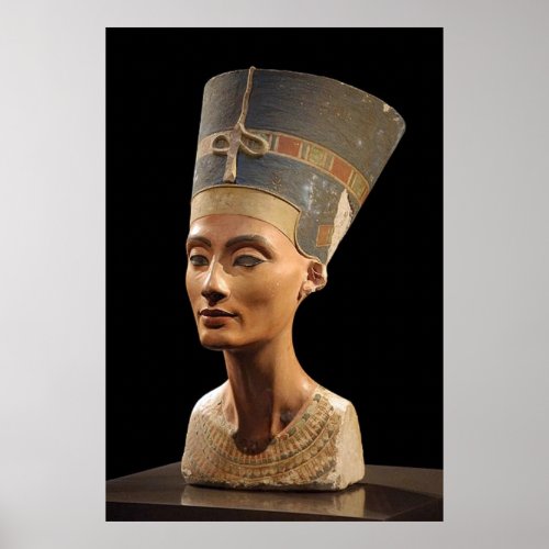 The Bust of Queen Nefertiti Poster