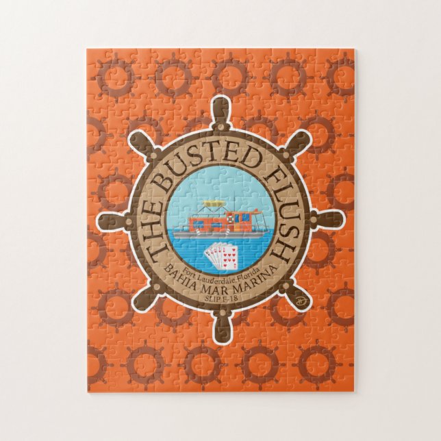 The Busted Flush (Orange) - Jigsaw Puzzle (Vertical)
