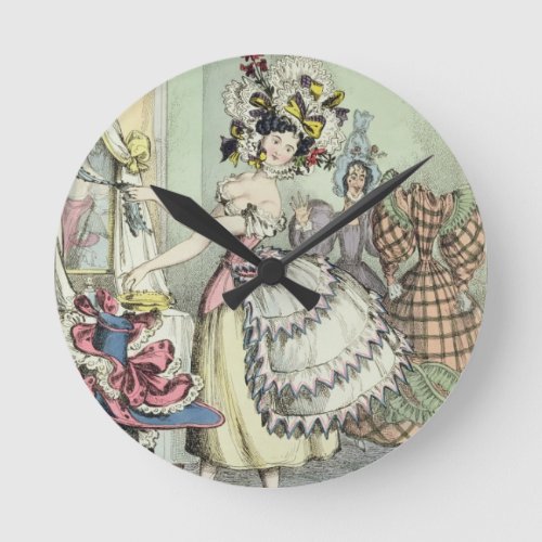 The Bustle published by Thomas McLean London co Round Clock