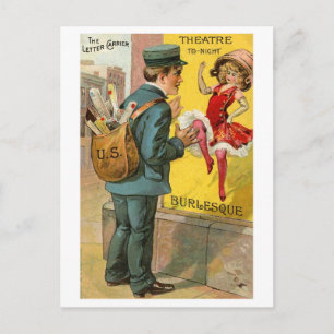 The "Busy" Mailman Postcard