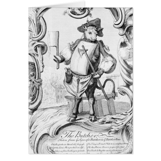 The Butcher, published 1746 Cards (Front)