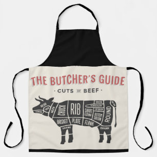 The Butchers Guide Cuts of Beef Apron