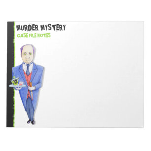 The Butler Murder Mystery Large Notepad