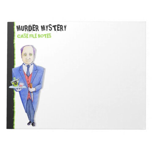The Butler Murder Mystery Large Notepad